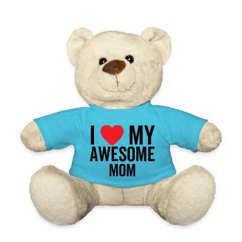 Ich liebe meine tolle Mutter - Teddy - Atollblau - Vorne