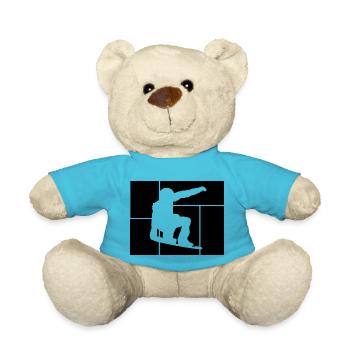 Snowboard Snowboarder - Nounours - bleu outremer - Devant