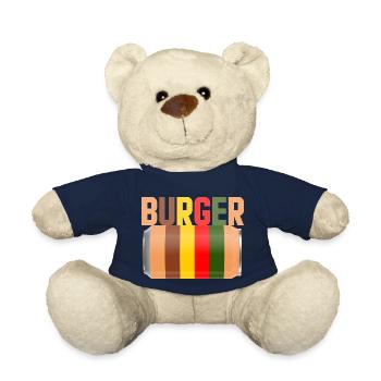 burger fast food - Nounours - bleu marine - Devant