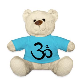 symbole ohm Yoga om - Nounours - bleu outremer - Devant