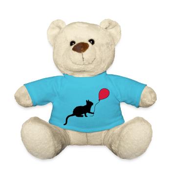 Red Balloon Kitten joue - Nounours - bleu outremer - Devant