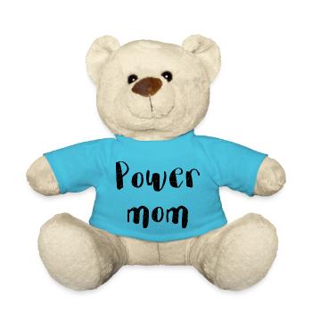 power maman maman maman maman enfants parents police - Nounours - bleu outremer - Devant