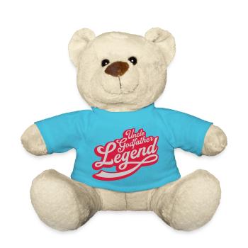 Uncle Godfather Legend Quote - Teddy Bear - atoll blue - Front