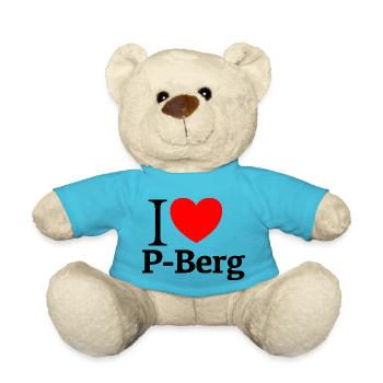 I LOVE P-BERG - Teddy - Atollblau - Vorne