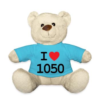I love 1050 - Ich liebe Margareten - Teddy - Atollblau - Vorne
