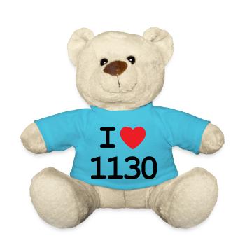 I love 1130 - Ich liebe Hietzing Shirt - Teddy - Atollblau - Vorne