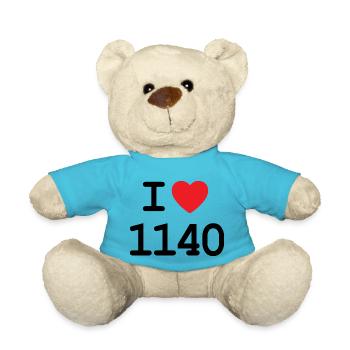 I love 1140 - Ich liebe Penzing Shirt - Teddy - Atollblau - Vorne