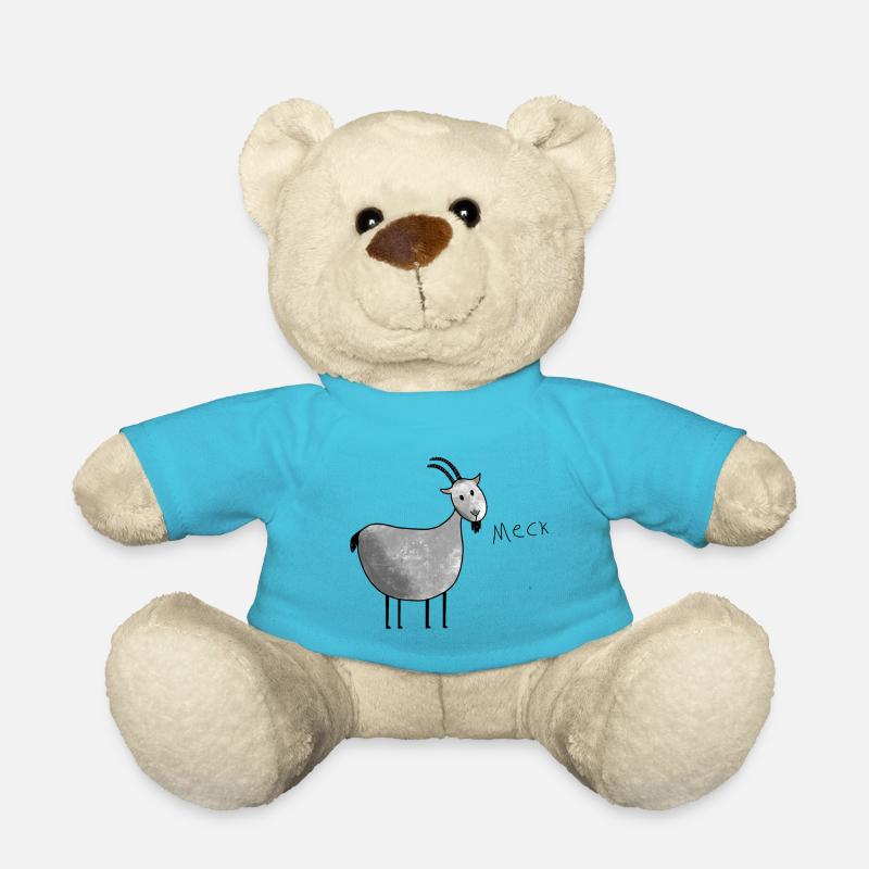Meckerziege - Teddy - Atollblau