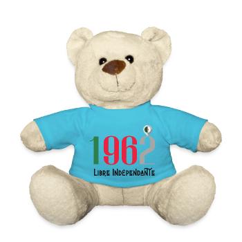 1962 An independent free Algeria - Teddy Bear - atoll blue - Front