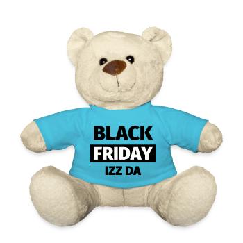 Black Friday Izz Da - Design - Nounours - bleu outremer - Devant