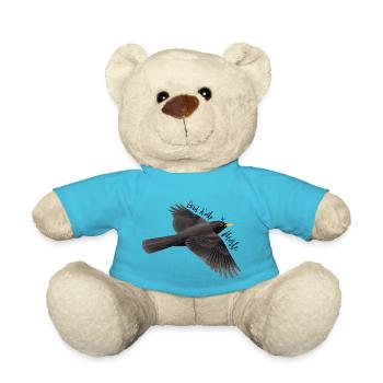 Blackbird's wing edge - Teddy Bear - atoll blue - Front