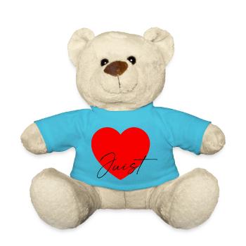 i Love Juist - Teddy - Atollblau - Vorne