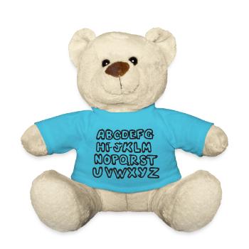 Das Alphabet - Teddy - Atollblau - Vorne