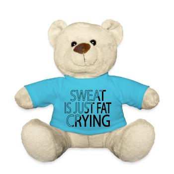 barbecue gift white funny outdoors awesome cats - Teddy Bear - atoll blue - Front