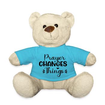 Prayer Changes Things - Teddy - Atollblau - Vorne