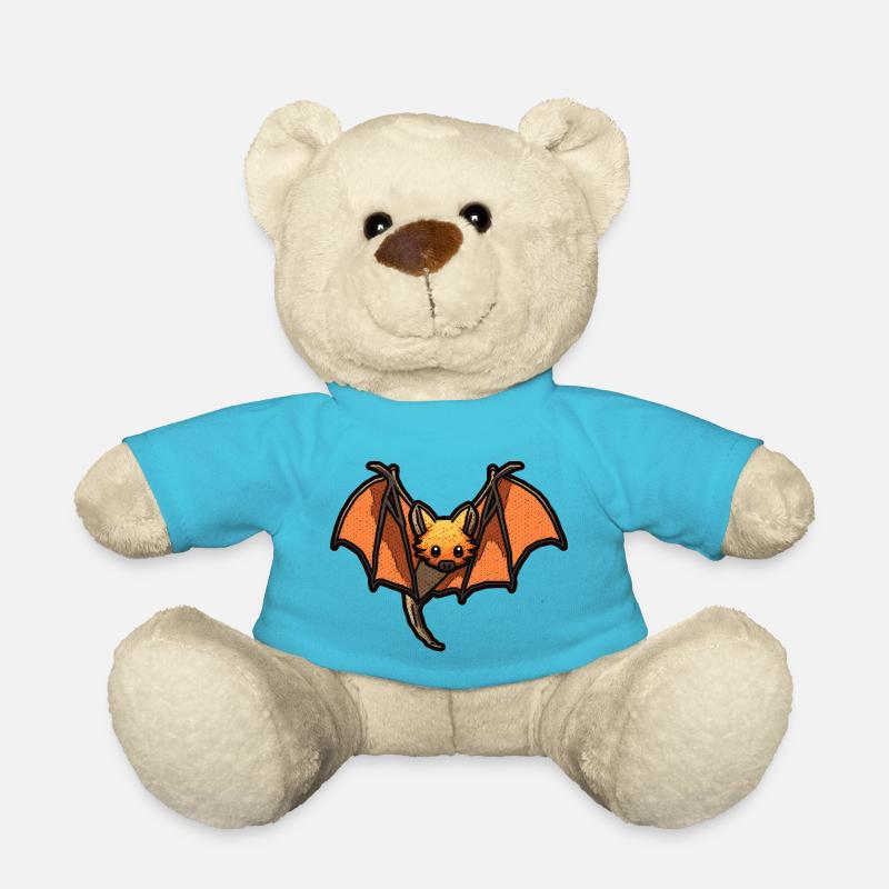 Flying fox or flying fox with wings - Teddy Bear - atoll blue