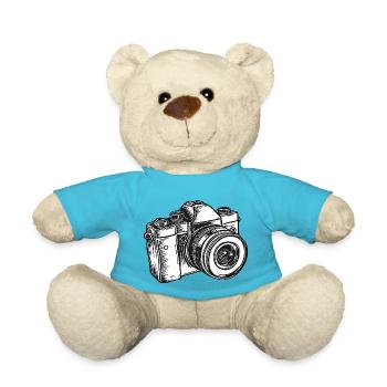Single-lens reflex camera - Teddy Bear - atoll blue - Front