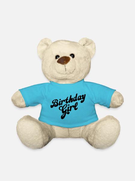 Birthday Day - Teddy Bear - atoll blue