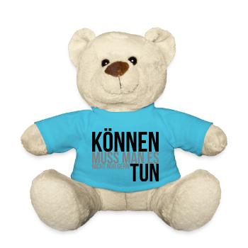 Können muss man es, nicht nur gern tun - Teddy - Atollblau - Vorne