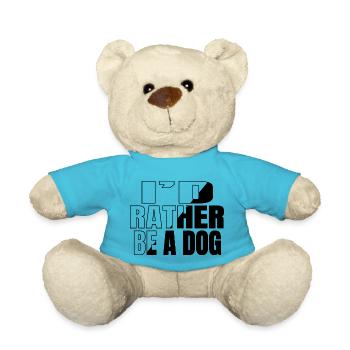 beagle lovers birthday present animal rights quote - Teddy - Atollblau - Vorne