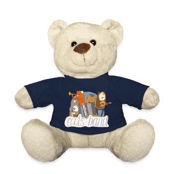 Katzen spielen Musik - Teddy - French Navy - Vorne