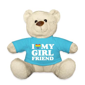 J’aime ma copine - LGBTQ - Nounours - bleu outremer - Devant
