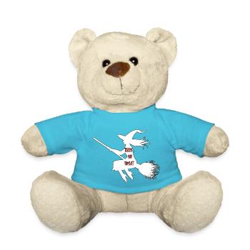 Süßes oder Saures Hexe - Teddy - Atollblau - Vorne