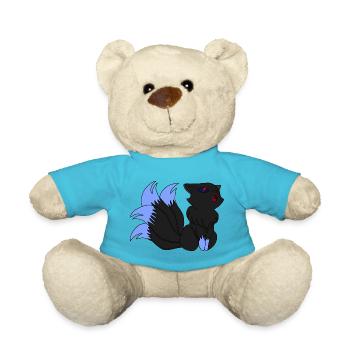 Dark Kitsune / Geschenkidee - Teddy - Atollblau - Vorne