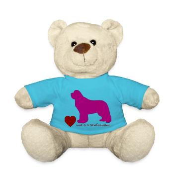 Love is a Newfoundland 005 - Teddy - Atollblau - Vorne