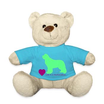 Love is a Newfoundland 012 - Teddy - Atollblau - Vorne