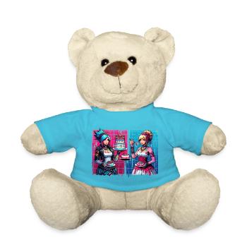 Cyber Mom Cake Duel - Teddy Bear - atoll blue - Front