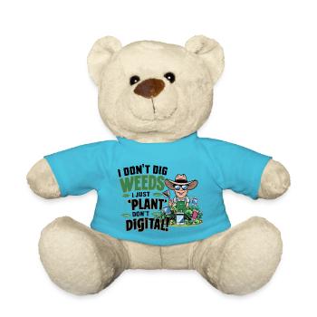 GÄRTNER. ICH PFLANZE EINFACH NICHT DIGITAL - Teddy - Atollblau - Vorne