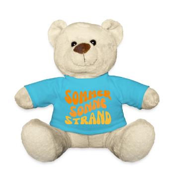 Summer Sun Beach Wavy - Teddy Bear - atoll blue - Front