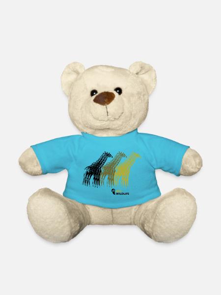 9 Giraffen - Teddy - Atollblau