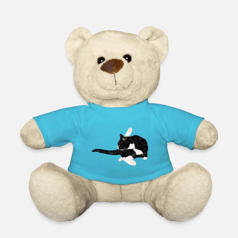 Cat - Teddy Bear - atoll blue