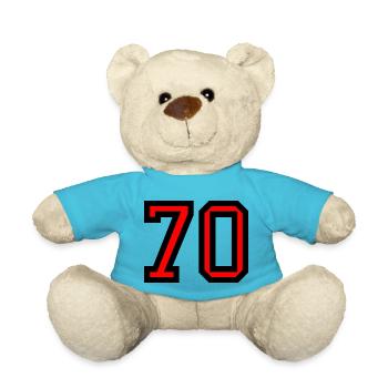 70. 70 JAHRE. 70-JÄHRIGES JUBILÄUM. 70-JÄHRIGES JUBILÄUM. - Teddy - Atollblau - Vorne