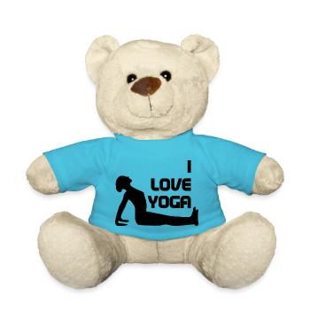 Yoga Meditation Spa Namaste - Teddy Bear - atoll blue - Front
