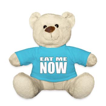 EAT ME NOW - Teddy Bear - atoll blue - Front