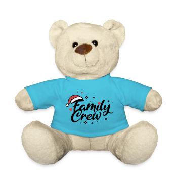 Family Crew Christmas - Teddy Bear - atoll blue - Front