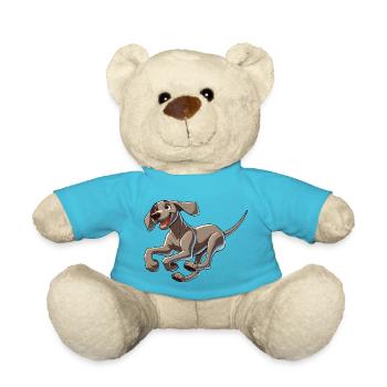 Weimaraner - Teddy Bear - atoll blue - Front