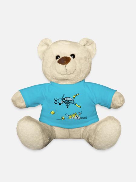 Matrechi liebt tauchen - Teddy - Atollblau