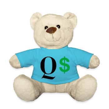 Buchstabe q dollar - Teddy - Atollblau - Vorne