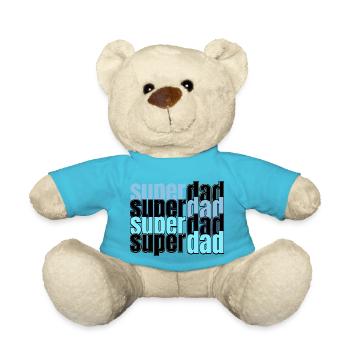 Super Dad Vater Vatertag - Teddy - Atollblau - Vorne