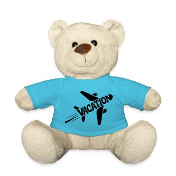 Vacation - Cool Holiday Pictogram - Teddy Bear - atoll blue - Front