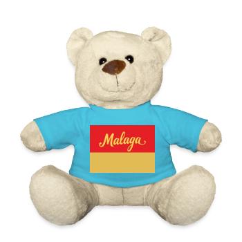 Malaga Lettrage rétro sur des couleurs chaudes - Nounours - bleu outremer - Devant