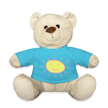 Sun Summer Joy – Holiday Sunbeam Design - Teddy Bear - atoll blue - Front