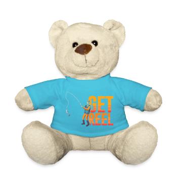 Anglers Fishermen Fishing Sport Fishermen - Teddy Bear - atoll blue - Front