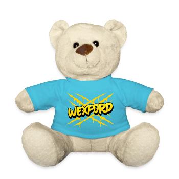 County Wexford Ireland - Teddy Bear - atoll blue - Front