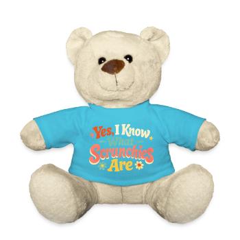 Ja, ich kenne Scrunchies | Girl Dad - Nounours - bleu outremer - Devant