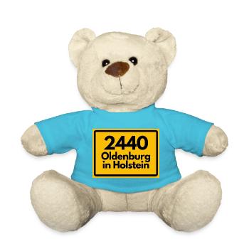 OLD POSTCODE POSTCODE 2440 OLDENBURG IN HOLSTEIN - Teddy Bear - atoll blue - Front